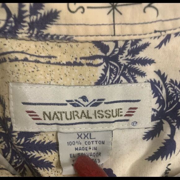 Mens Vintage Button Down Top - Picture 3 of 6